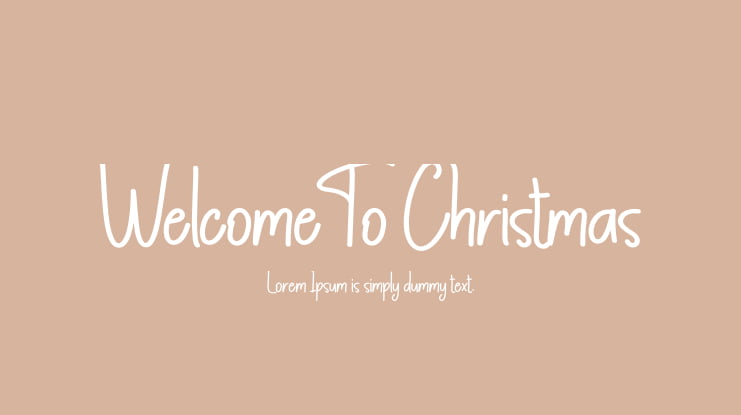 Welcome To Christmas Font