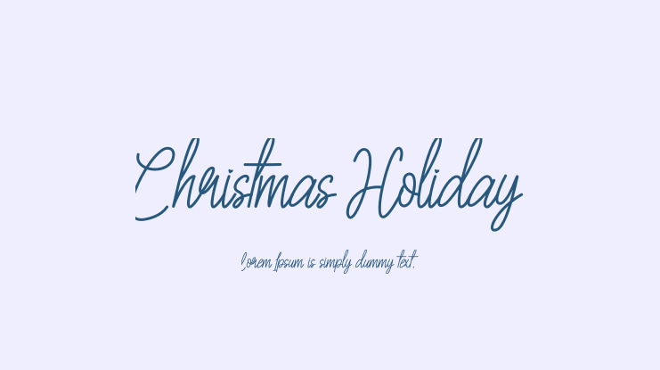 Christmas Holiday Font