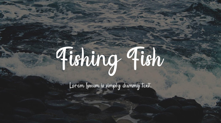 Fishing Fish Font