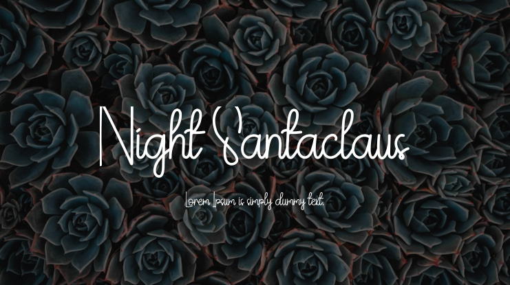 Night Santaclaus Font