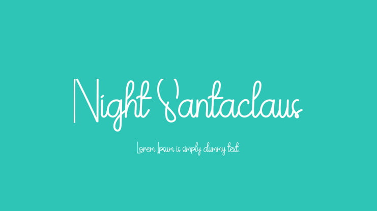 Night Santaclaus Font