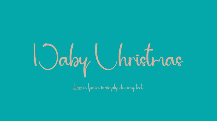 Baby Christmas Font