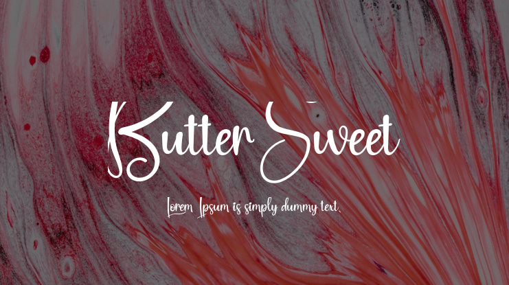 Butter Sweet Font