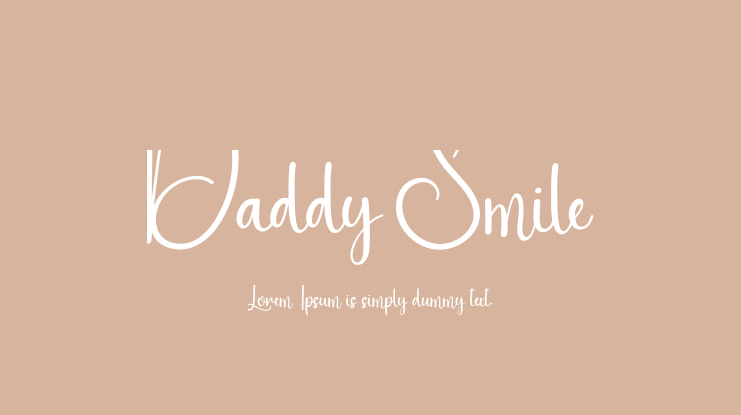 Daddy Smile Font