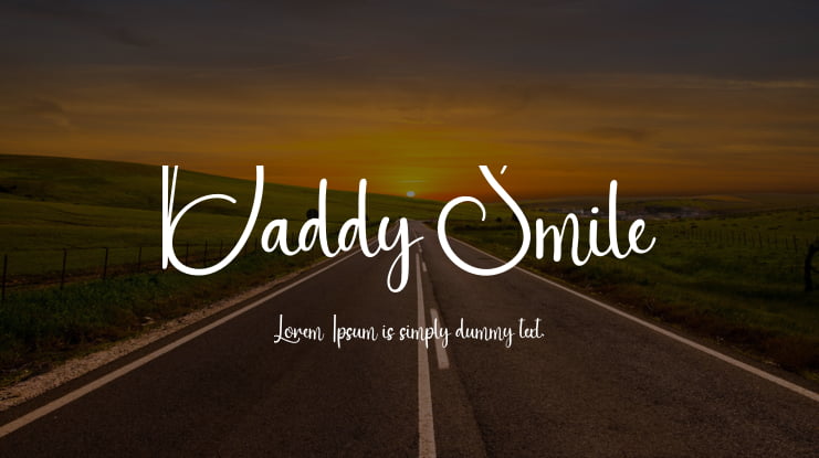 Daddy Smile Font