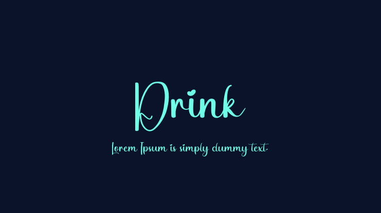 Drink Font