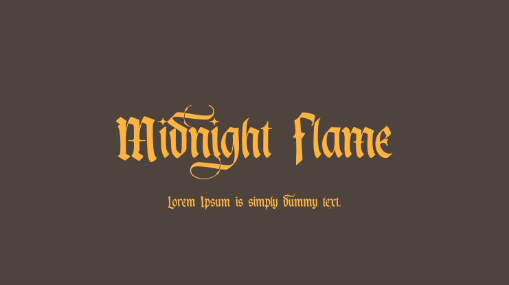 Midnight Flame Font