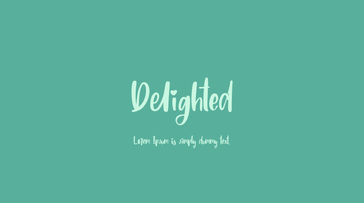 Delighted Font