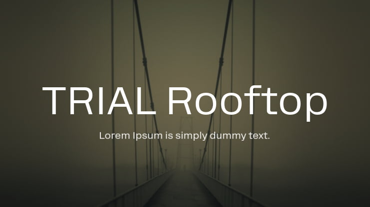 TRIAL Rooftop Font Family