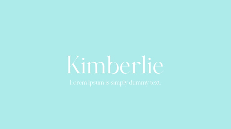 Kimberlie Font