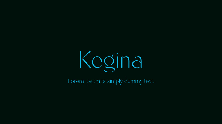 Kegina Font