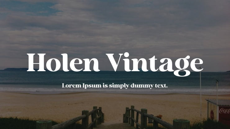 Holen Vintage Font