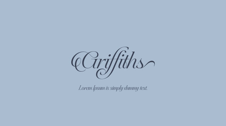 Griffiths Font