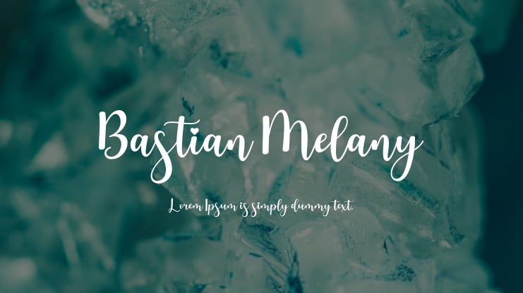Bastian Melany Font