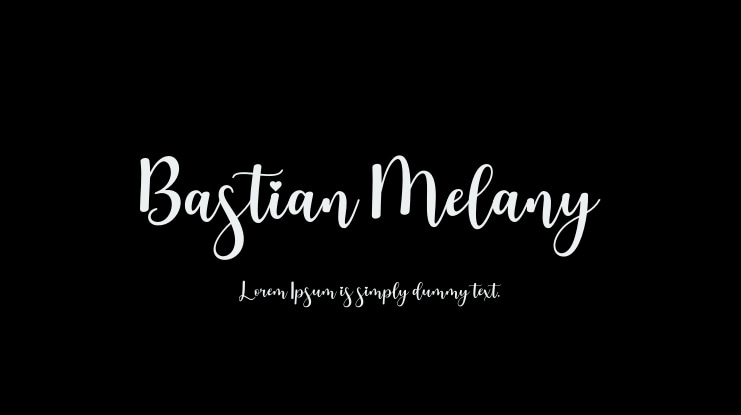 Bastian Melany Font