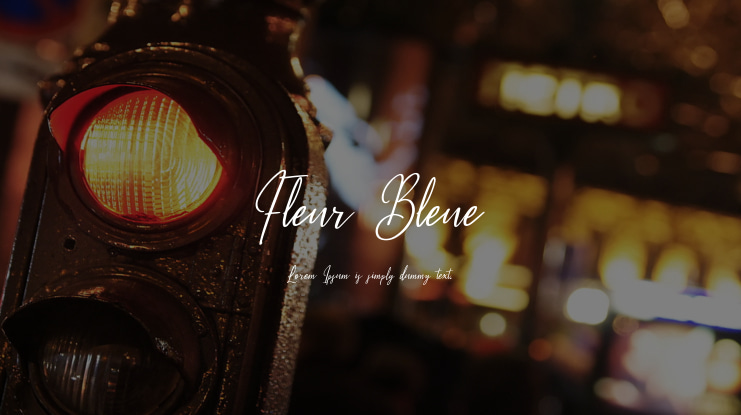 Fleur Bleue Font