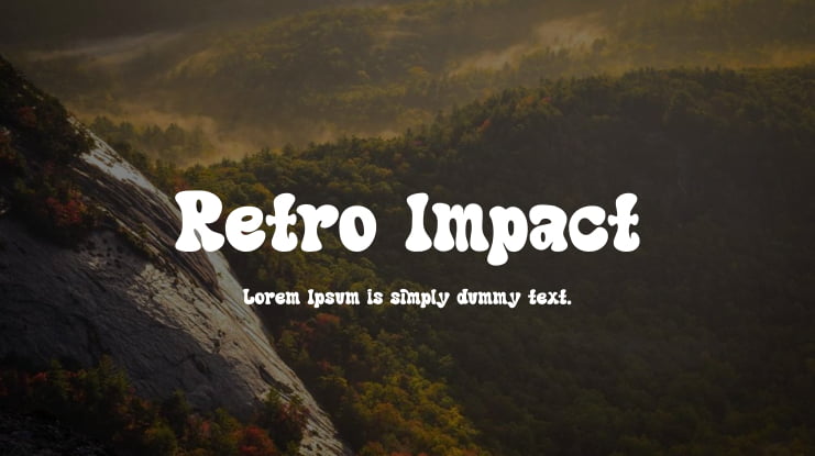 Retro Impact Font