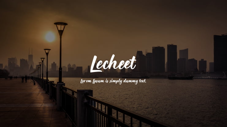 Lecheet Font