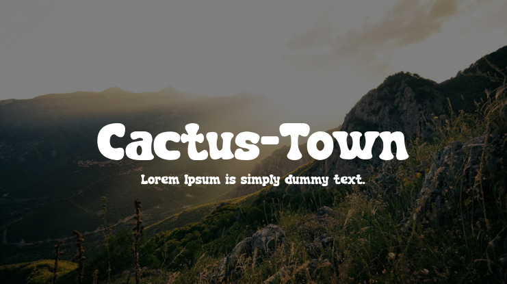 Cactus-Town Font