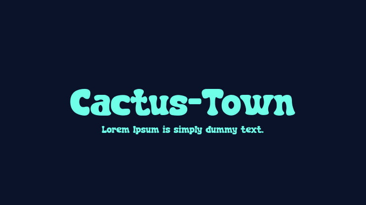 Cactus-Town Font