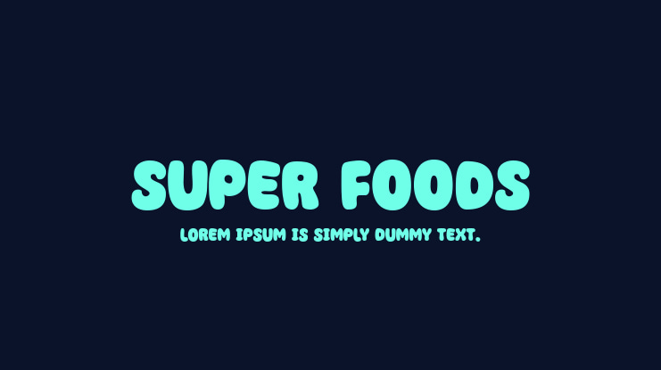 Super Foods Font