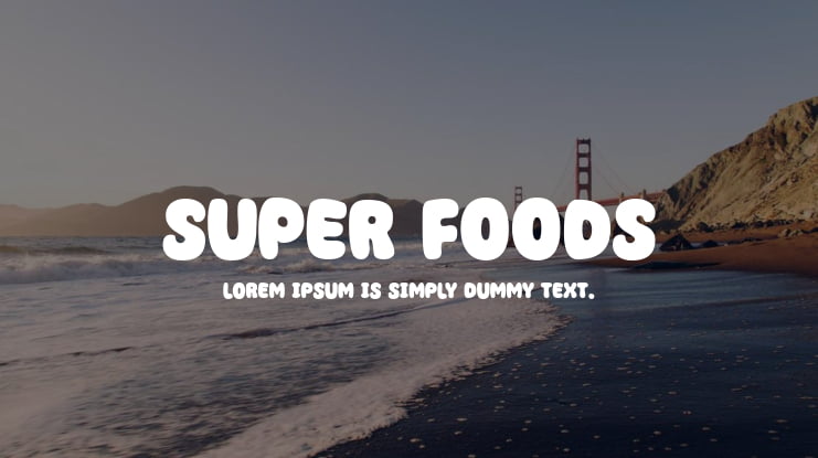 Super Foods Font