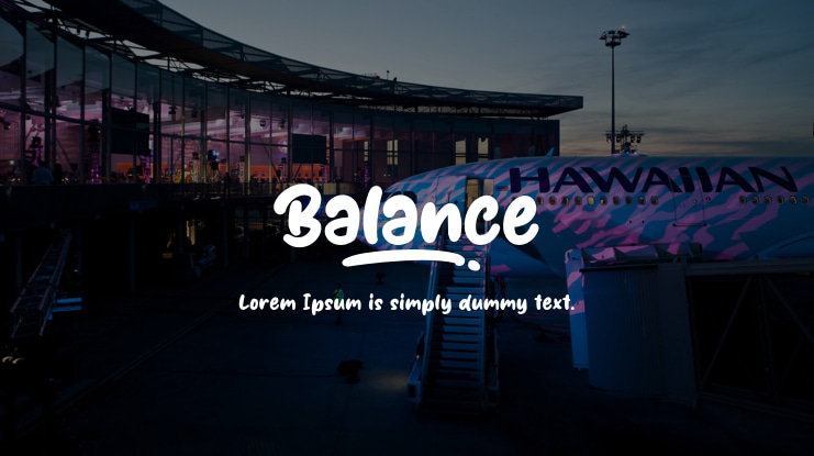 Balance Font