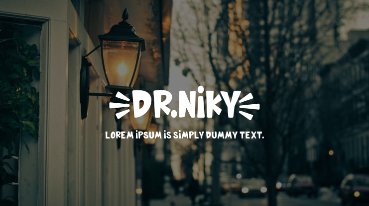 DRNIKY Font