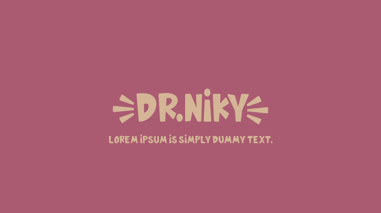 DRNIKY Font