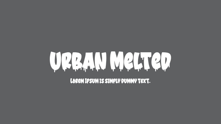Urban Melted Font Family