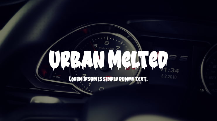 Urban Melted Font Family