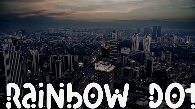 Rainbow Dot Font