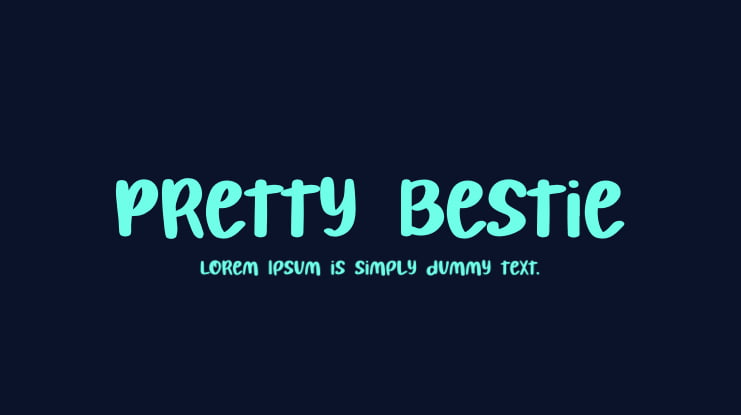 Pretty Bestie Font