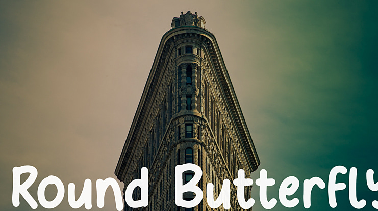 Round Butterfly Font
