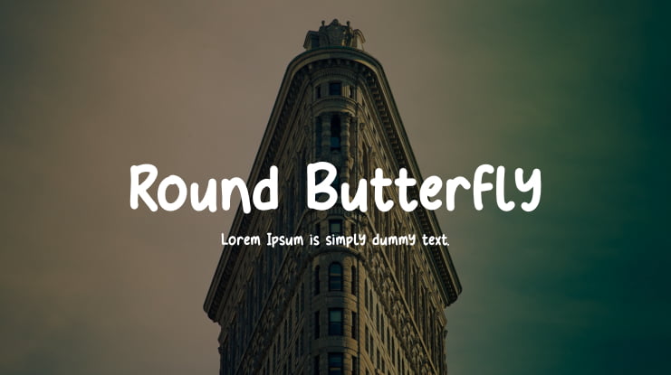 Round Butterfly Font