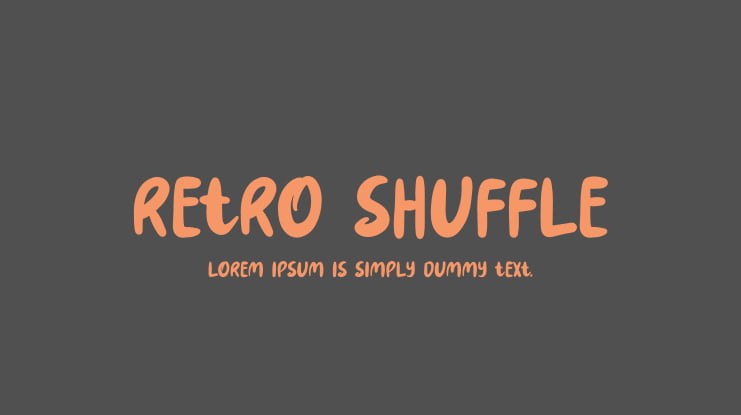 Retro Shuffle Font
