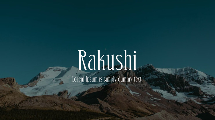 Rakushi Font