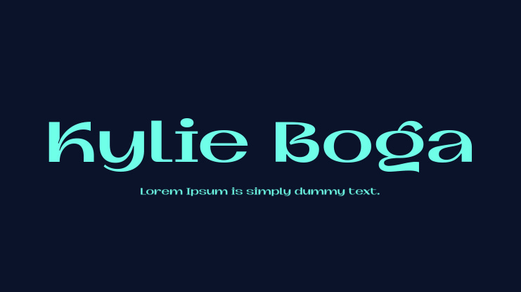 Kylie Boga Font