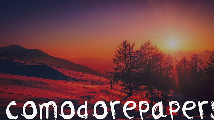 Comodorepapers Font