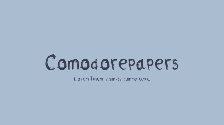 Comodorepapers Font