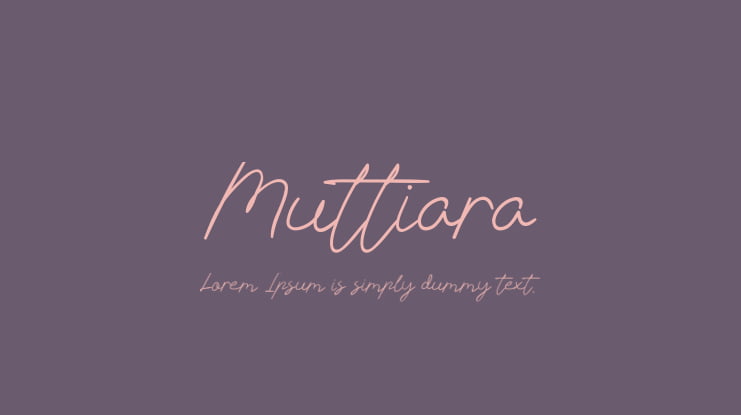 Muttiara Font