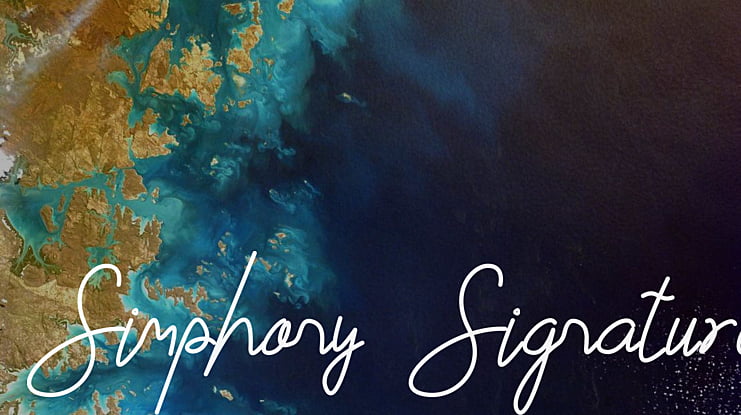 Simphony Signature Font