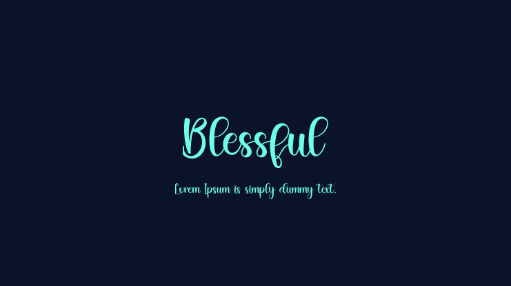Blessful Font