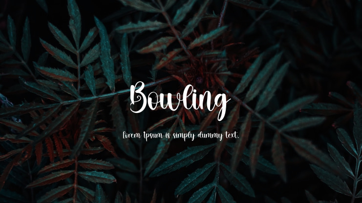 Bowling Font