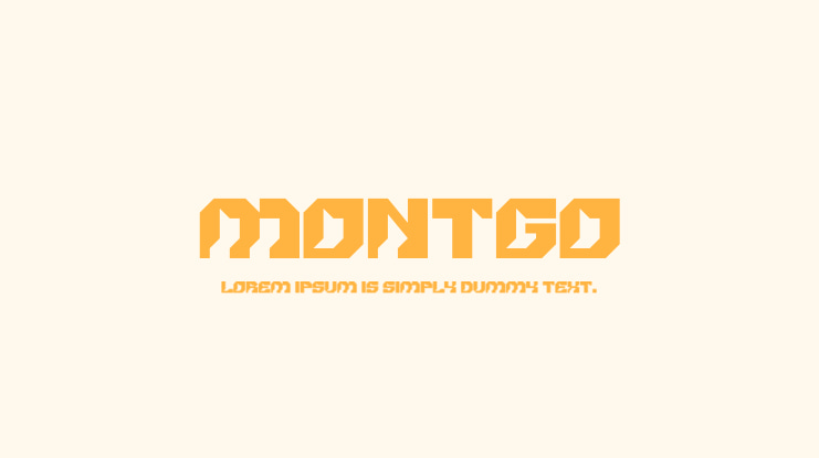 MONTGO Font