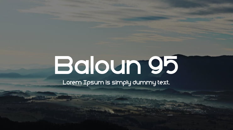 Baloun 95 Font