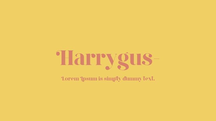 Harrygus- Font