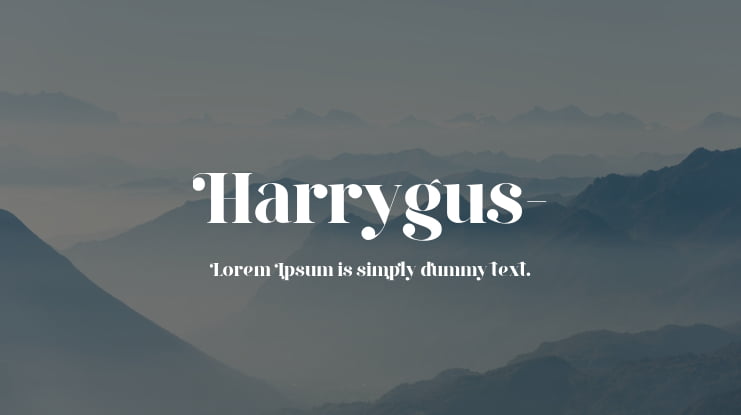 Harrygus- Font