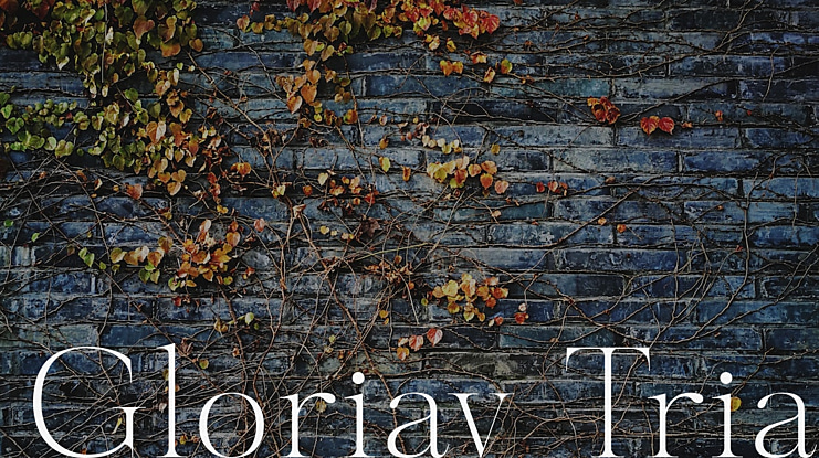 Gloriav Trial Font