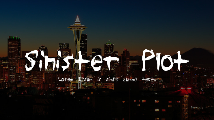 Sinister Plot Font